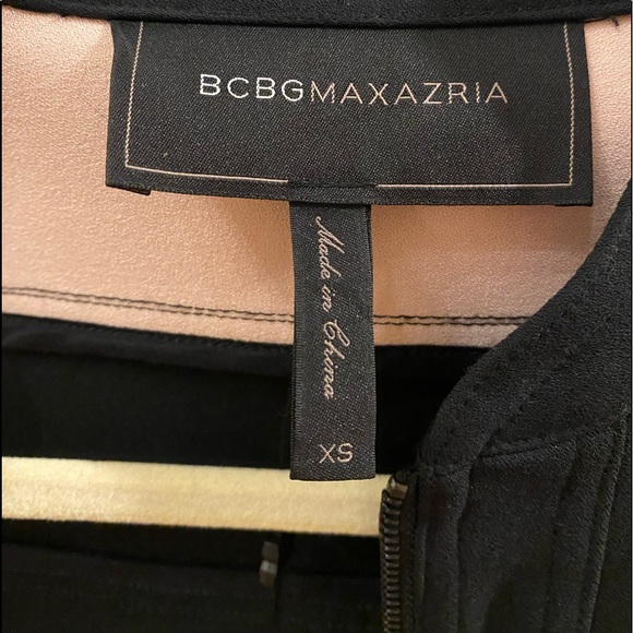 BCBGMAXAZRIA Jacket | Black & Pink Hugo Color Bomber Jacket | XS - Picture 14 of 15